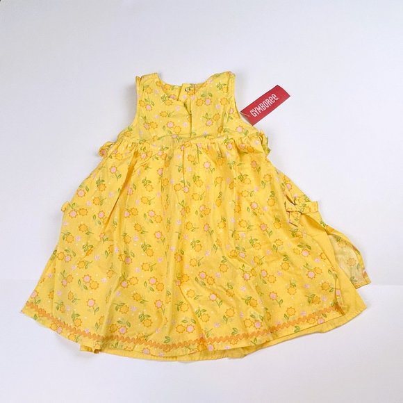NWT Gymboree Girl Sunflower Print Apron Dress Size 3T - Picture 1 of 4